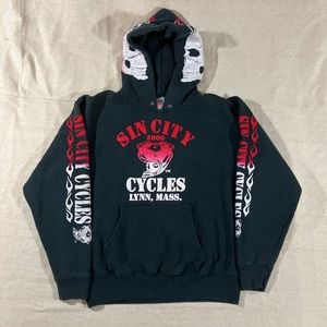 Y2K Sin City Cycles hoodie